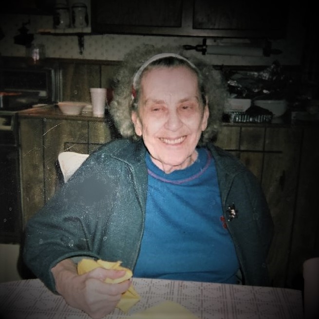 Grandma after going blind from glaucoma